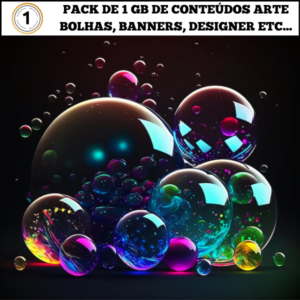 Pack de 1 GB de Conteúdos: Arte Bolhas, Banners, Designer e Muito Mais!