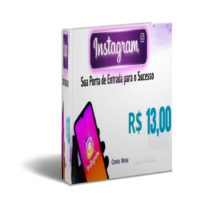 Pacote de conta nova do Instagram disponível por R$ 13